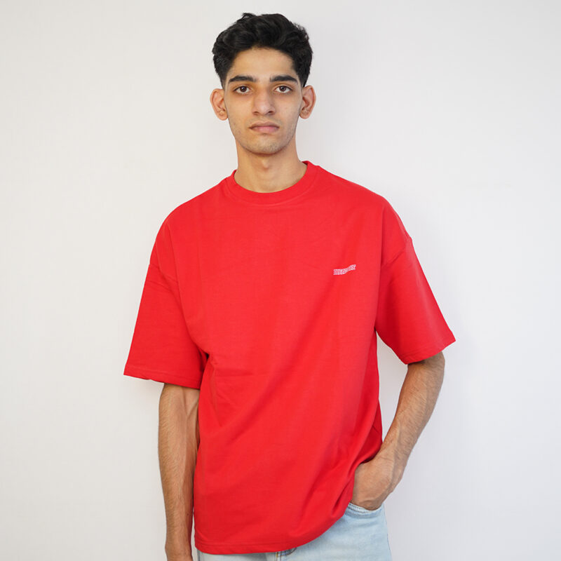 Deadpool Cartoon Edition Oversized Red Tshirt